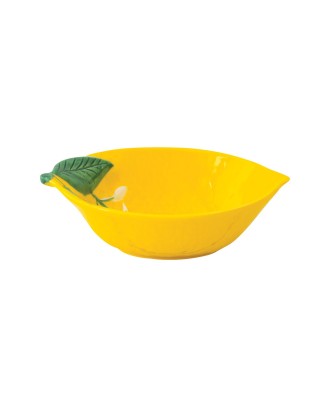 Bol din portelan lamaie, 22 cm, Fleurs Citrons - SIMONA'S COOKSHOP
